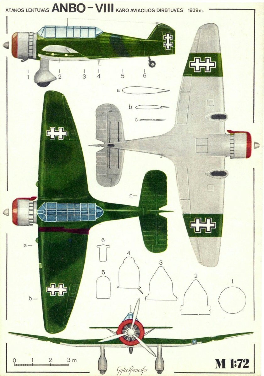 Lithuanian Anbo VIII Light Bomber and reconnaissance