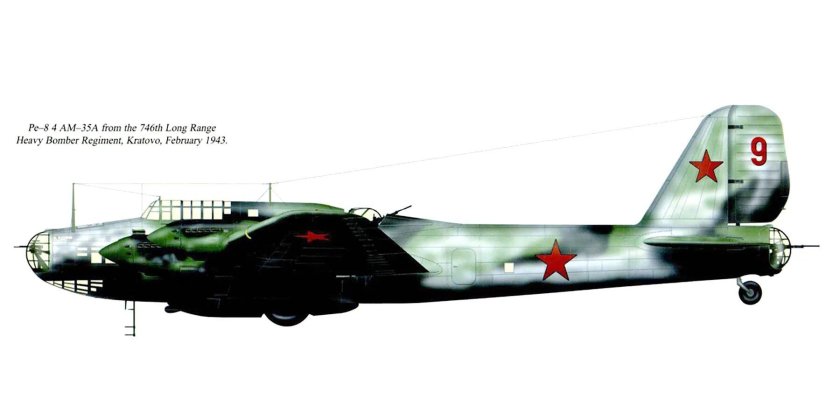 Самолет Петляков пе-8