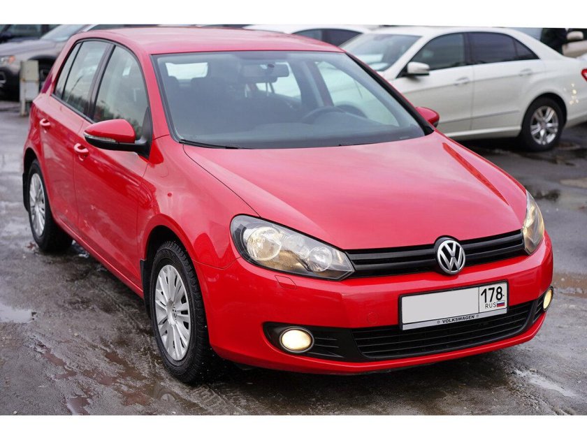 Фольксваген гольф 6 красный