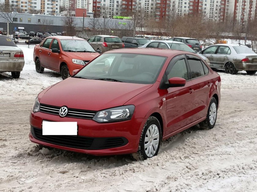 Фольксваген поло 2012 красный