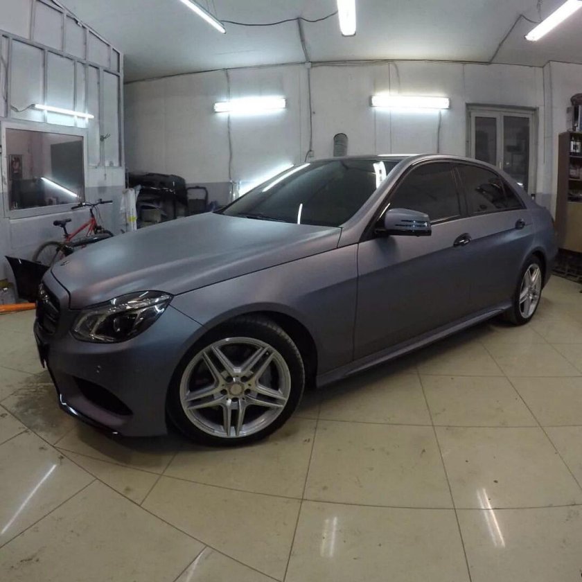 Мерседес 223 серый матовый