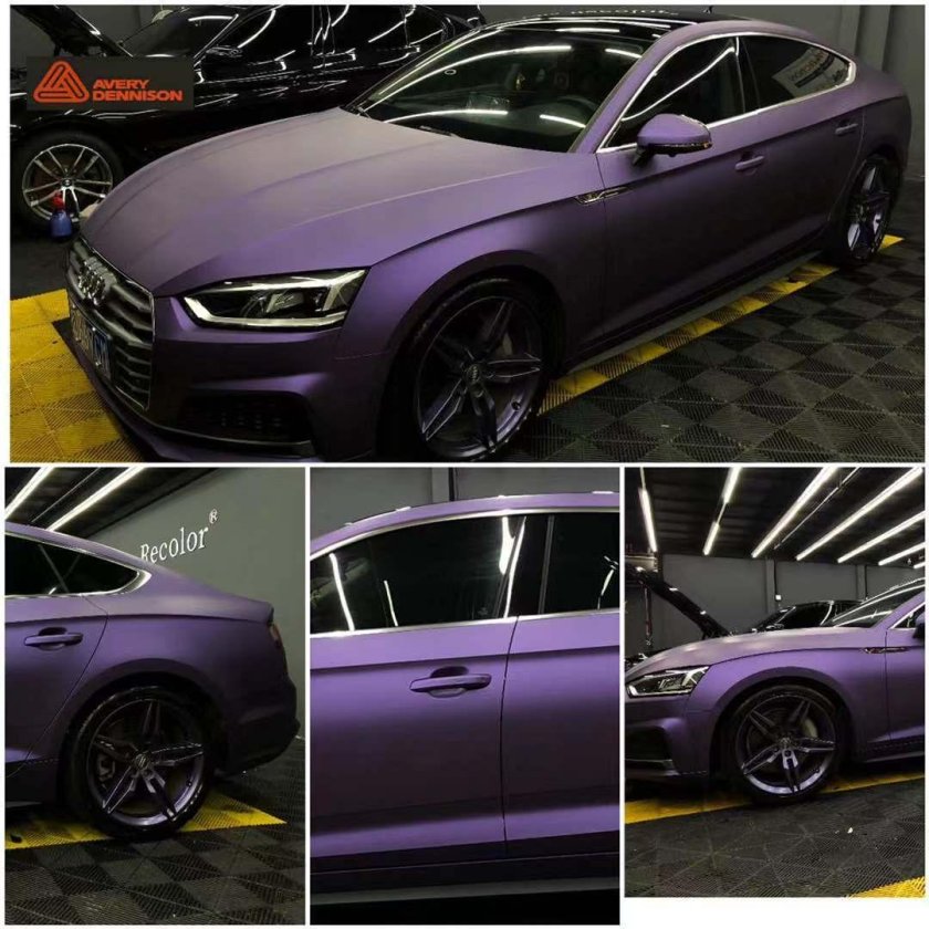Фиолетовая пленка на авто