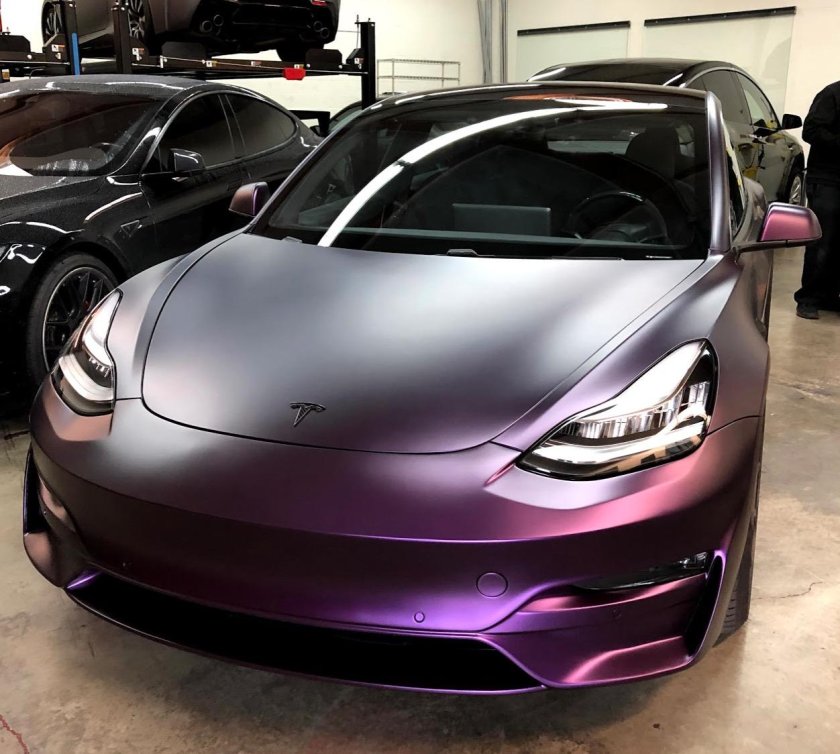 Tesla model 3 Purple