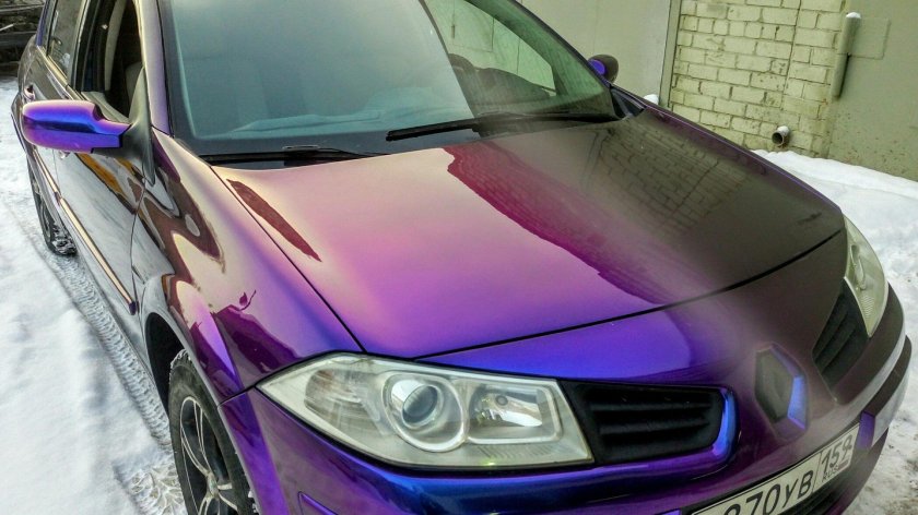 Рено Меган 2 фиолетовый перламутр