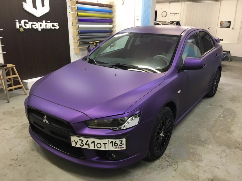 Митсубиси Лансер 10 фиолетовый металлик