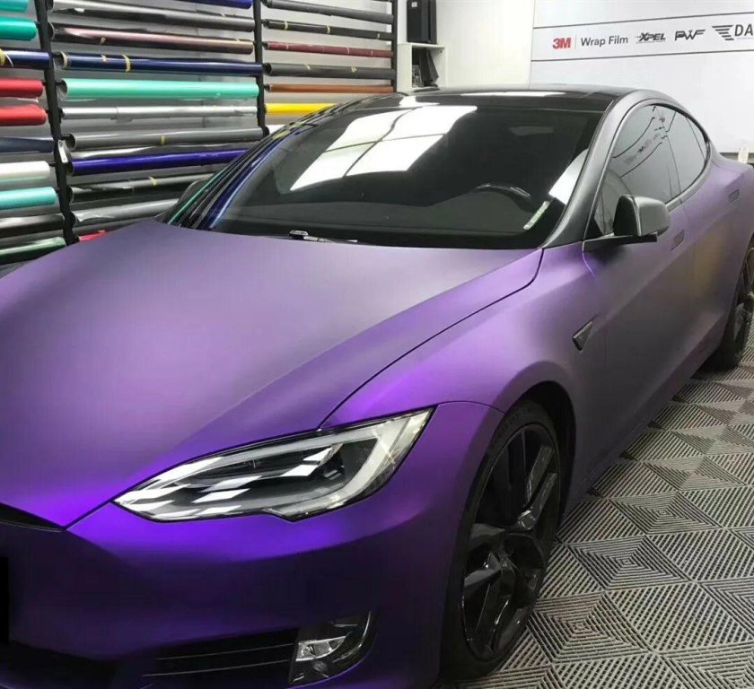 Tesla model 3 purple