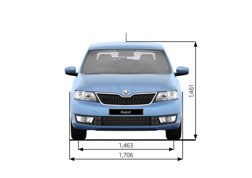 Шкода Рапид ширина кузова