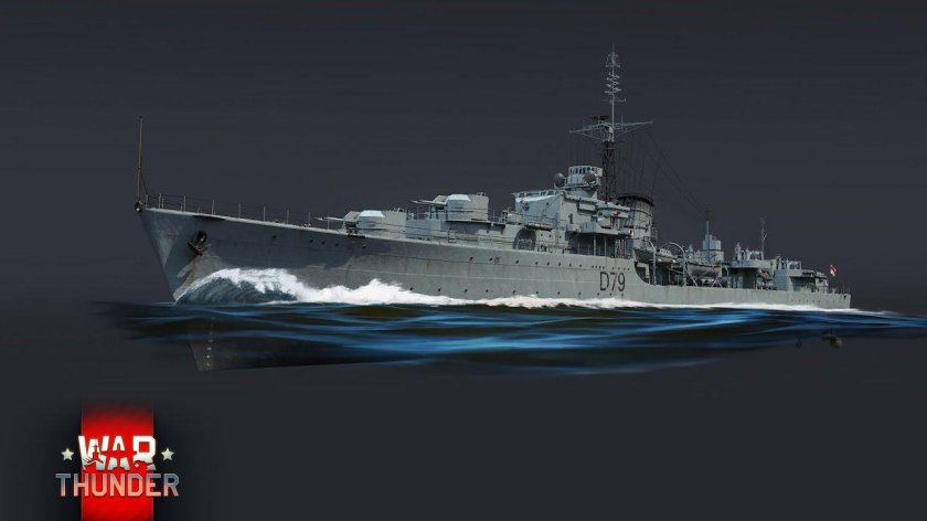 Британский эсминец HMS Cadiz d-79