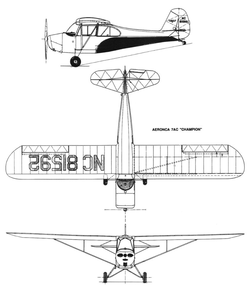 Чертежи Aeronca c3