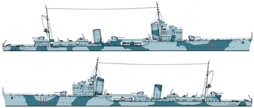 Эсминцы Италии второй мировой