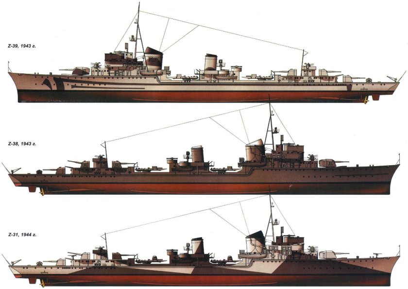 Эсминцы типа Нарвик 1936
