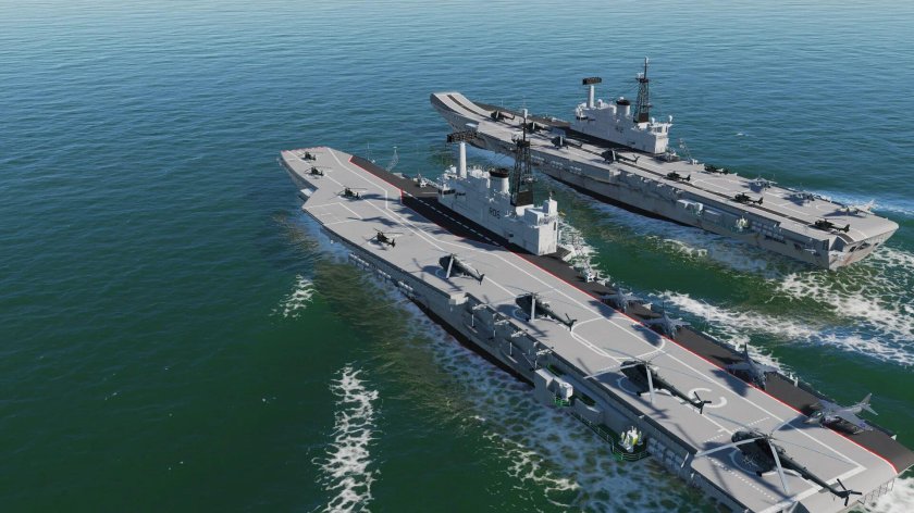 Авианосец HMS Hermes