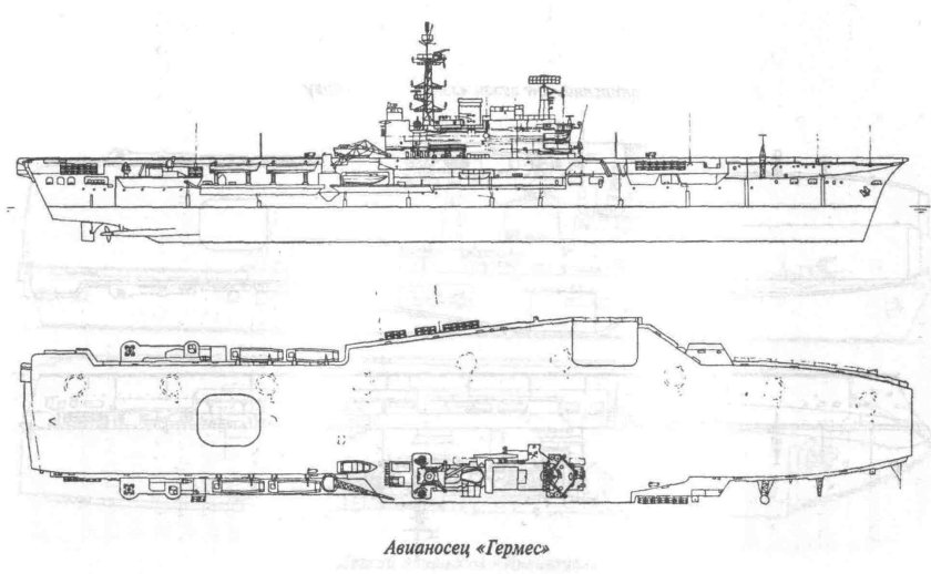 Авианосец Гермес 1982