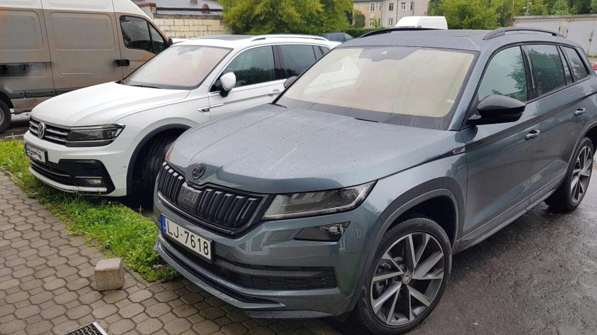 Шкода Кодиак серый