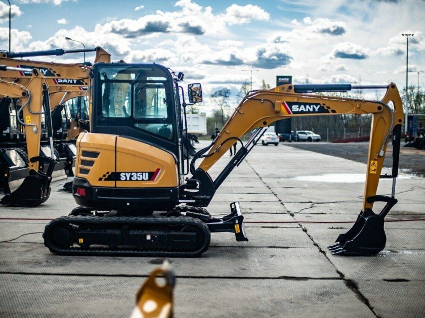 Мини экскаватор sany