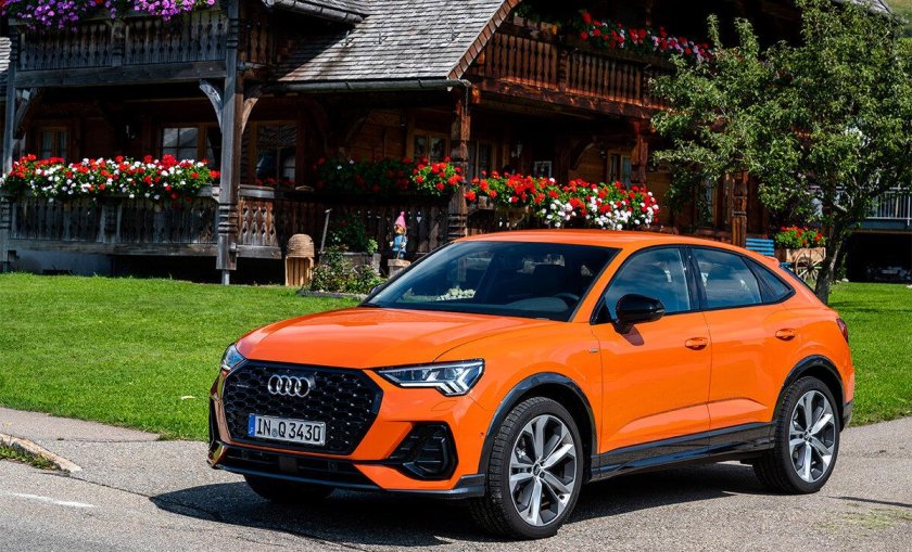 Audi q3 Sportback оранжевая