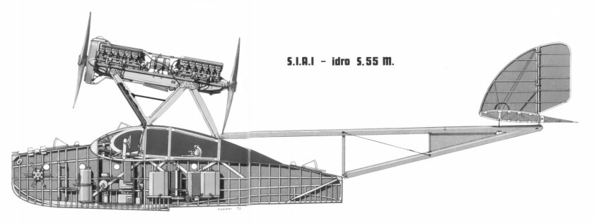 Летающая лодка savoia-marchetti s.55