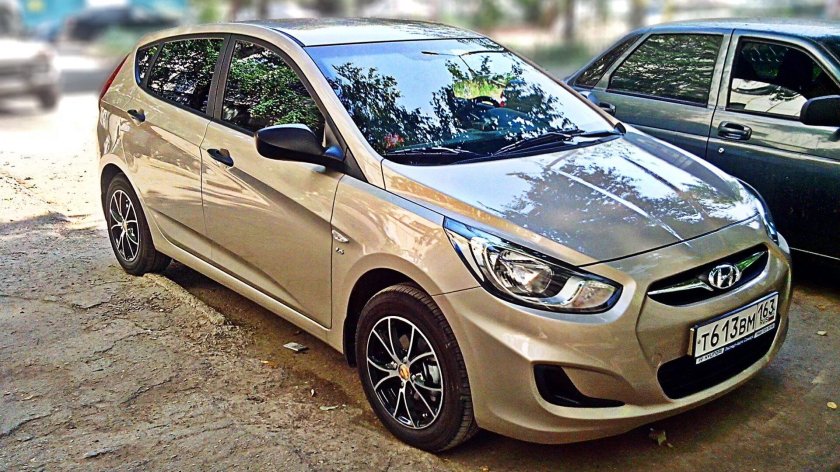 Солярис хэтчбек бежевый