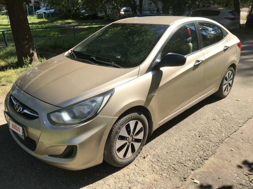 Хендай Солярис бежевый металлик