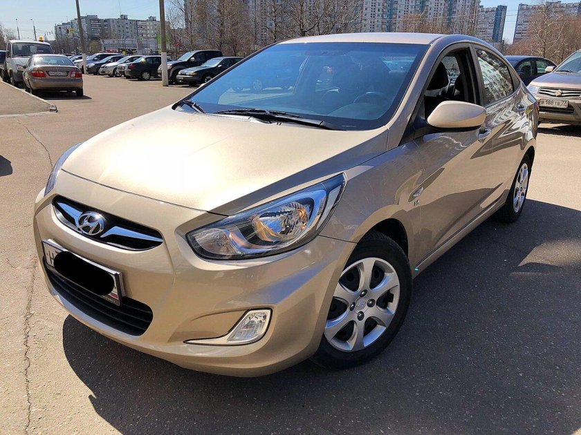 Хендай Солярис бежевый металлик