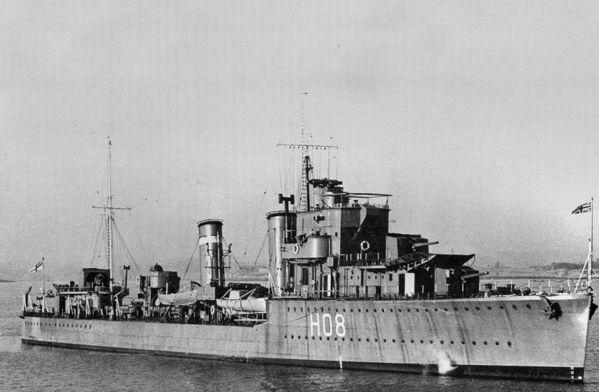 Эсминец HMS Kelly