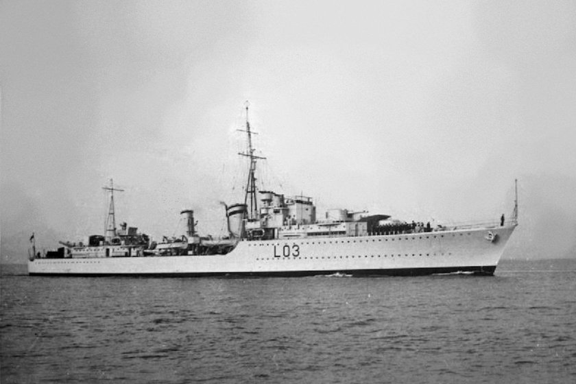 HMS Cossack 1937
