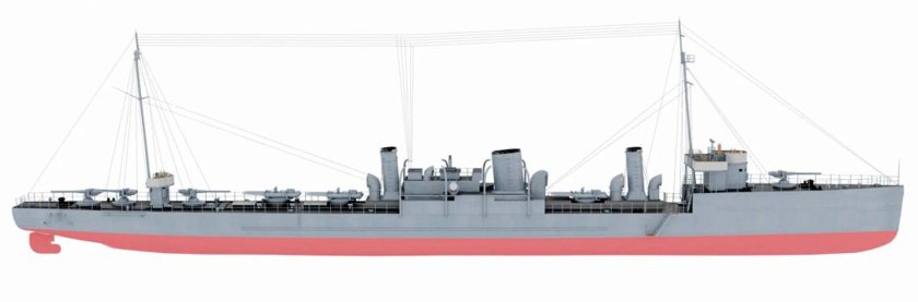 Эскадренный миноносец Новик модель