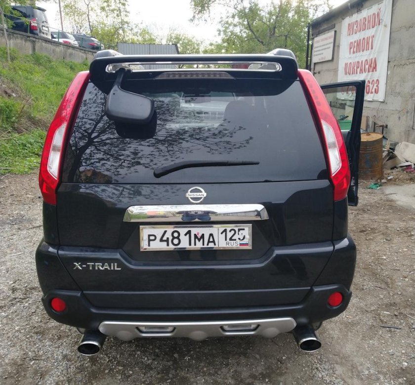 Двойной выхлоп на Ниссан х Трейл т31