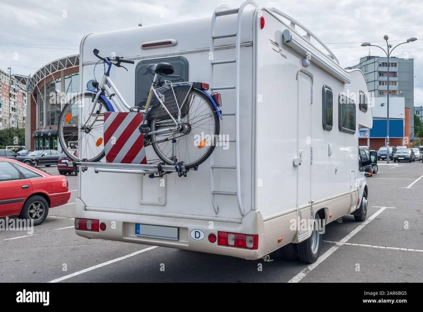 Крепление велосипеда на автодом