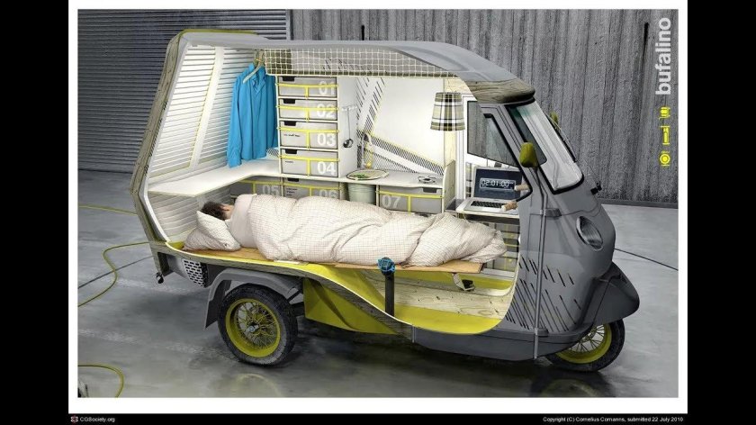 Piaggio Ape 50 кемпер