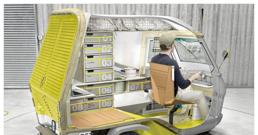 Piaggio Ape 50 — Bufalino кемпер