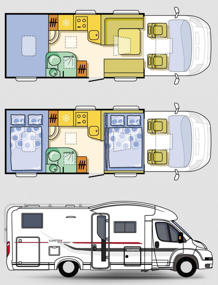 Кемпер Nord Star Eco 180 планировка