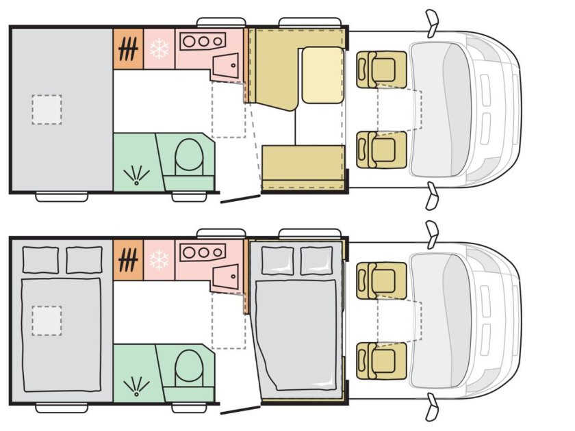 Планировка кемпера Adria проект