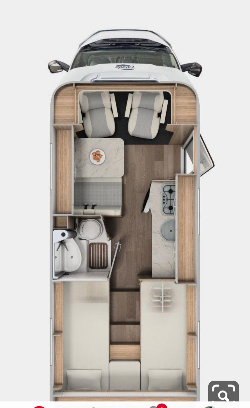 Volkswagen Crafter автодом планировка