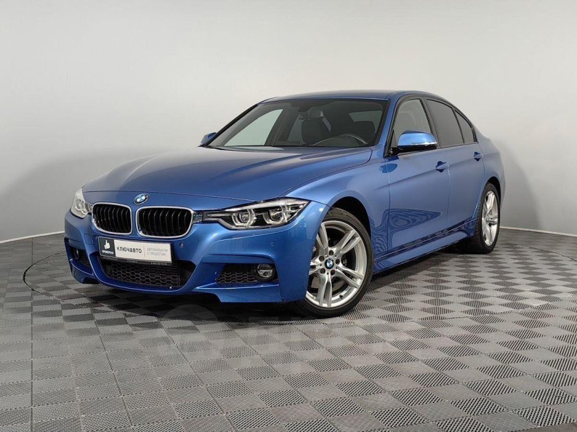 BMW 3 2017 синяя