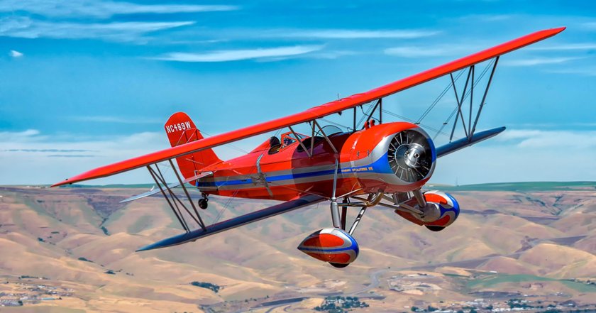 Самолет Пайпер биплан