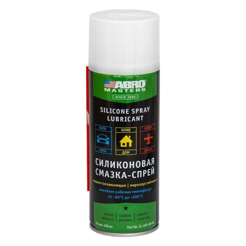 400-Am-re-SL смазка-спрей силиконовая 400мл abro Masters