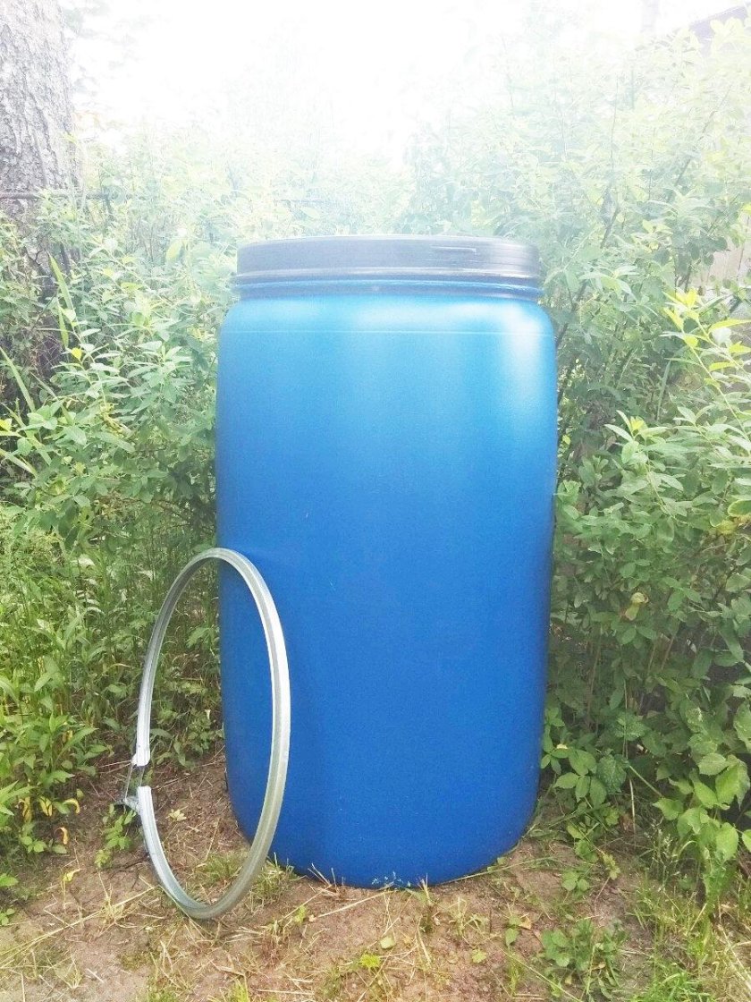 Кессон для скважины из 200л бочки