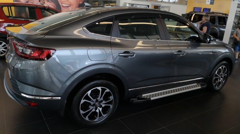 Рено аркана темно серый