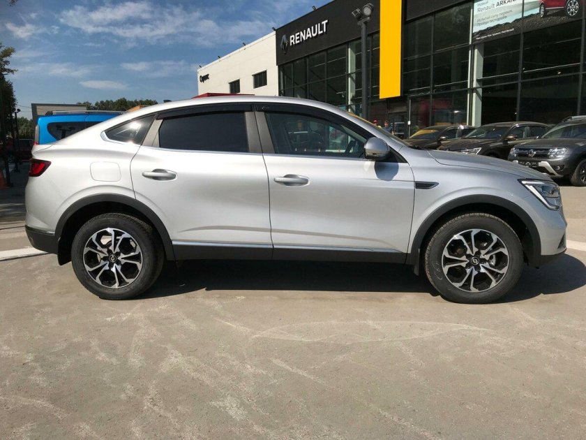 Рено аркана серебристый