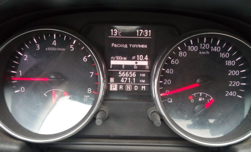 150 Ниссан Кашкай спидометр