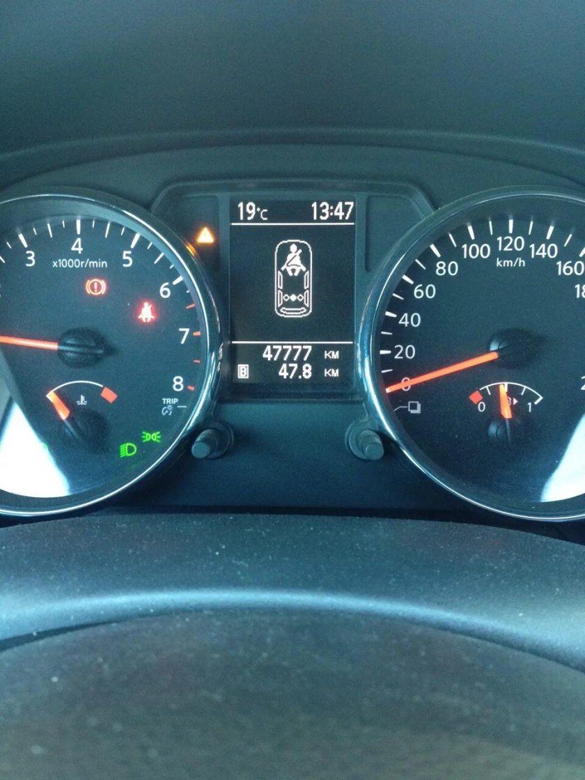 Ниссан Кашкай одометр