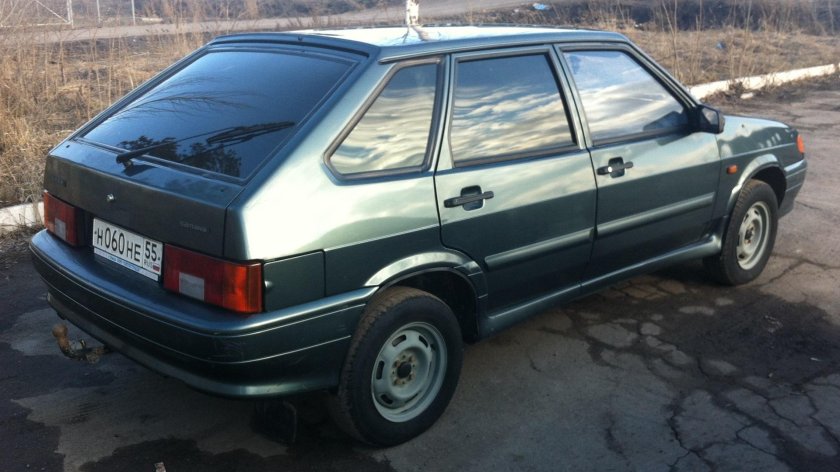 Лада 2114 серо сине зеленая