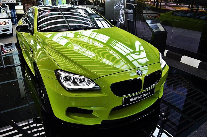 BMW m6 зеленая