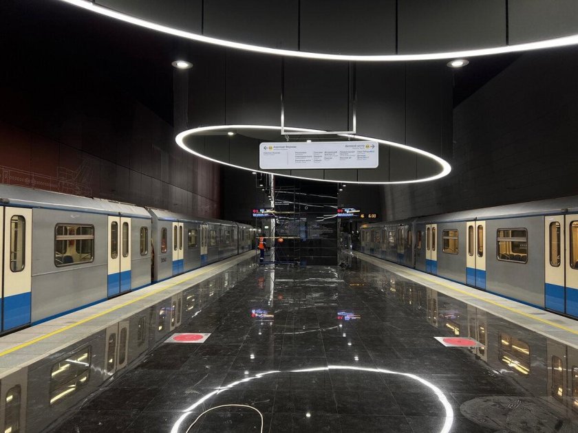 Московский метрополитен станция Окская