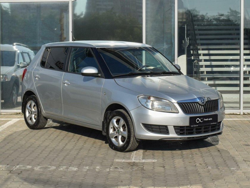 Шкода фабия серебристая