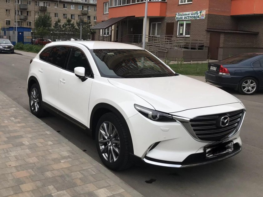 Мазда cx9 белая