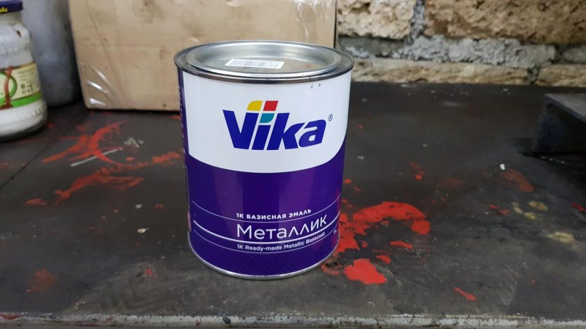 Vika базисная эмаль металлик палитра