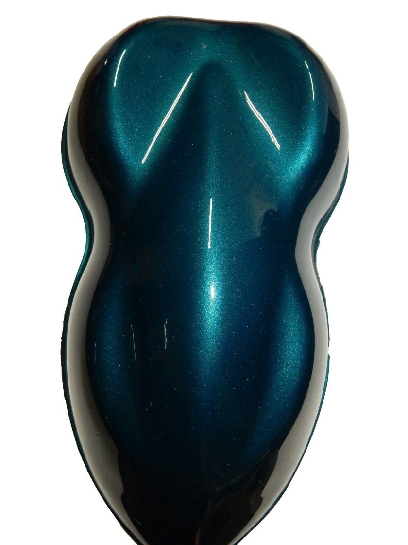 Green-Blue Metallic Clearcoat