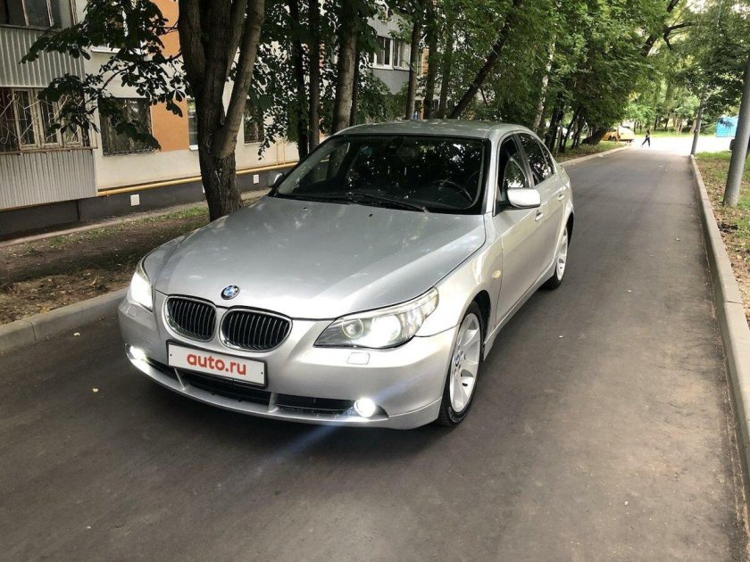 Бмв 5 е60 серебристая